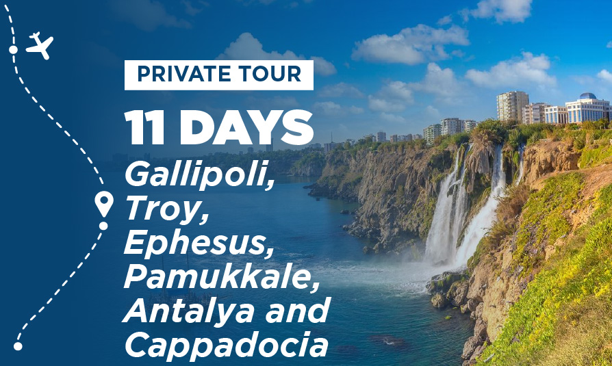 11-Day Turkey Tour: Gallipoli, Troy, Ephesus, Pamukkale, Antalya and Cappadocia