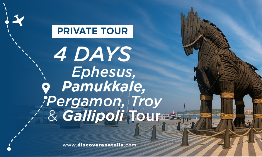 Ephesus, Pamukkale, Pergamon, Troy &amp; Gallipoli Tour (4 Days - 3 Nights)